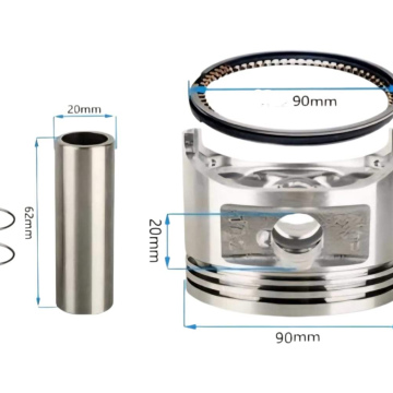 PISTÓN CON ANILLOS GX340 11HP 82mm No.de parte MEMPS006